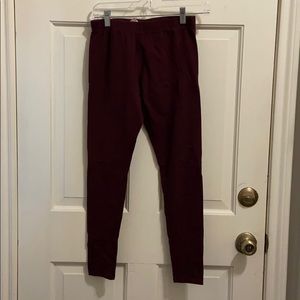 super soft maroon leggings
